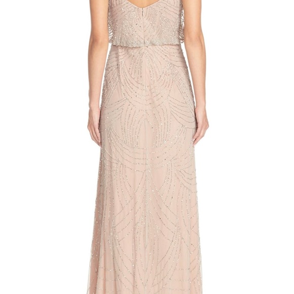 Adriana Papell Beaded Blouson Maxi Dress - Picture 4 of 8